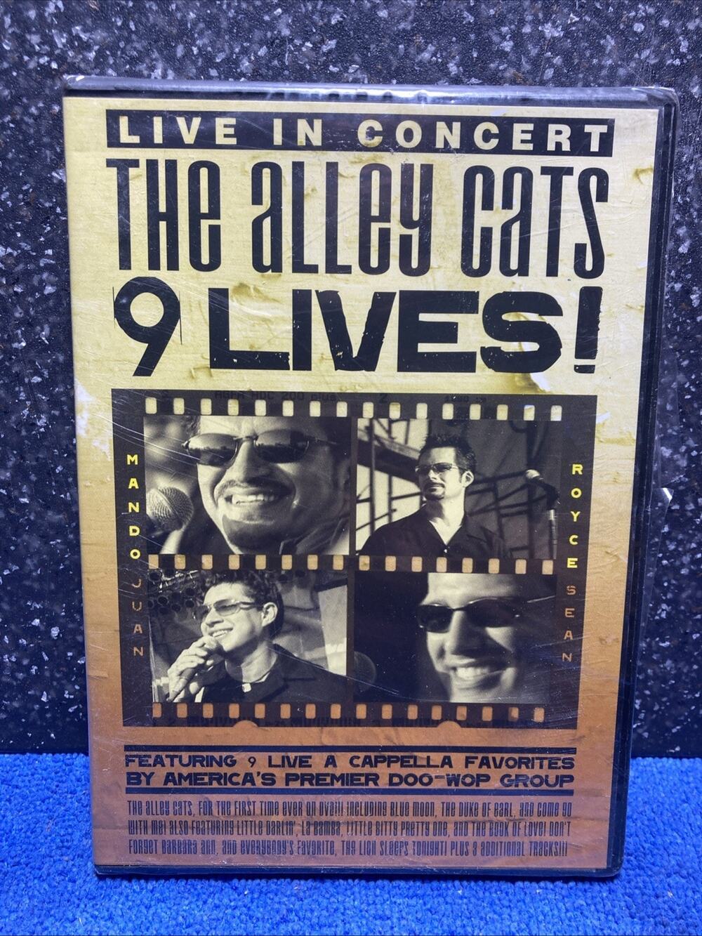 Live In Concert The Alley Cats 9 Lives DVD Duke Of Earl Book Of Love